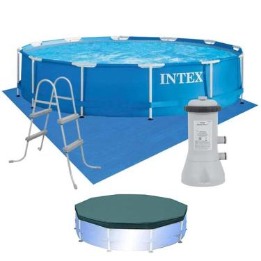 Imagem de Piscina Estrutural 6.503 Litros Com Capa, Bomba 220v, Escada