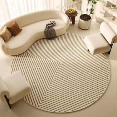 Imagem de Tapete para sala de estar, mesa de centro redonda francesa, tapete de pelúcia para área de lazer, quarto, cabeceira, vestiário, tapetes resistentes ao desgaste, SY2345, QD, A, diâmetro 280 cm