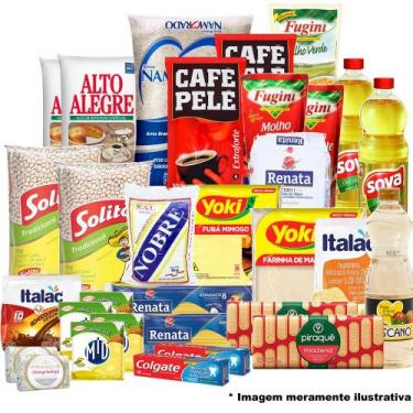 Imagem de Cesta Básica de Alimentos 31 Itens Produtos de Qualidade - Nacional