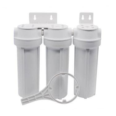 Imagem de Kit Filtro Triplo BBI 9.3/4" Branco PT230BR para Fabricação de Cerveja