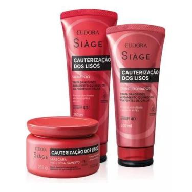 Imagem de Kit Shampoo + Condicionador + Mascara - EUDORA, Cauterização dos Lisos