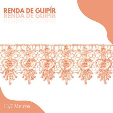 Imagem de Renda De Guipír Chl-436 - Peça Com 13,7 Metros- Salmão - Nº: 147 - Nyb