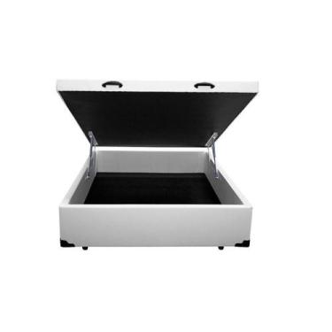 Imagem de Base Box Baú Viúva Preto 128x188 - Carminatti, branco