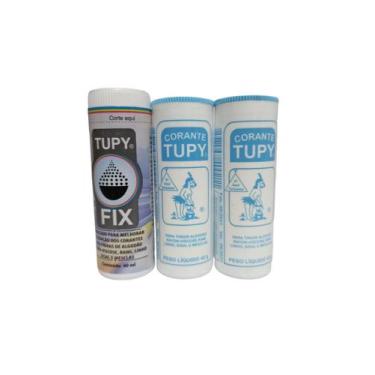 Imagem de Kit 2 Corantes Tintura Várias Cores 45g + 1 Fixador Tupy Fix, Azul tur