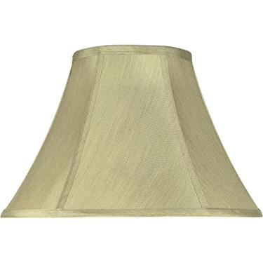 Imagem de Aspen Creative 58002A, Abajur de construção UNO em forma de sino transitório em bege, 33 cm de largura (15 x 33 x 22 cm)