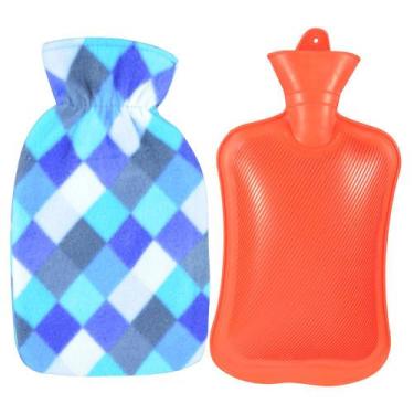 Imagem de Bolsa para Água Quente Cor Vermelha 1L Montserrat com Capa de Seguranç