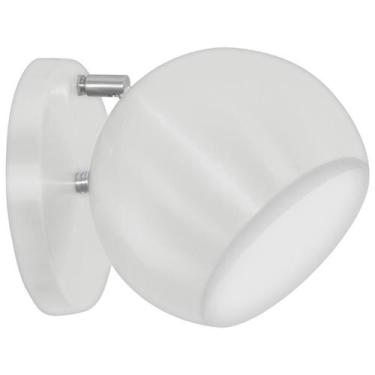 Imagem de Arandela Retrô Bola Lavabo Banheiro Corredor Sacada Branco - MARRYLUZ