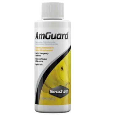 Imagem de Seachem Amguard 100ml Remove Amonia E Cloro Do Aquário Água