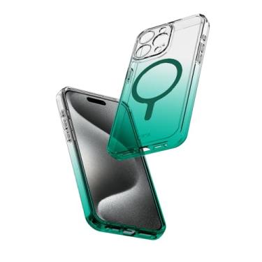 Imagem de Avana Creation - Capa Sunrise Sage para Apple iPhone 15 Pro Max (6,7 polegadas), capa de telefone transparente Ombre, compatível com MagSafe, antiamarelamento, autorreparação, capa fina à prova de