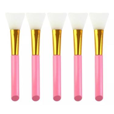 Imagem de Kit Com 5 Pinceis De Silicone Para Máscara Facial Estética - Mey Brasi
