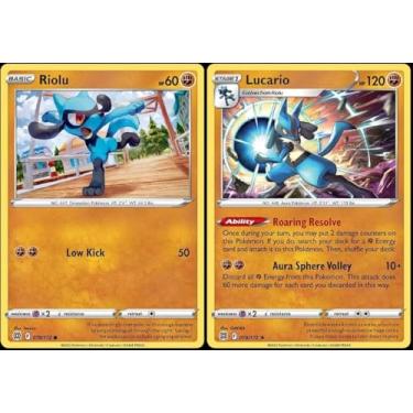 Imagem de Pokemon Lucario 079/172 Estrelas brilhantes - Lote de cartas Evolução 2 - Estágio 2