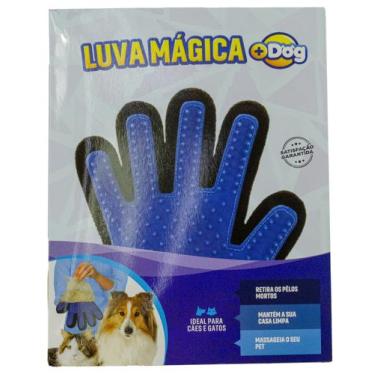 Imagem de Luva Escova Nano Magnética Tira Pelos Dos Pets Cães E Gatos Mais Dog