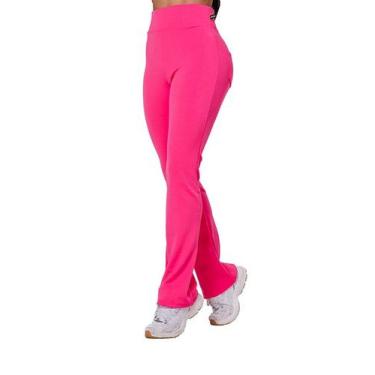 Imagem de Calça Flare Bailarina Neoprene Feminina Com Bolso Cintura/Alta - ASHYC