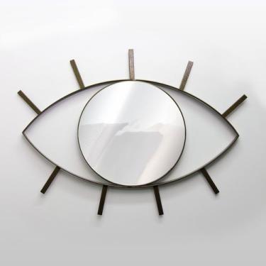 Imagem de Espelho Decorativo Olho Místico Ouro Velho 61x51 cm  - e2g Design