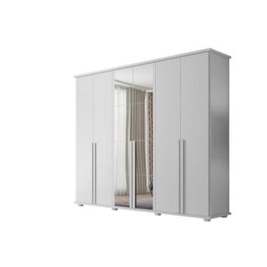 Imagem de Roupeiro/Armário/Guarda Roupas/Organizador EST 6 Portas Com Puxadores 