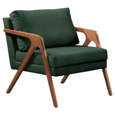 Imagem de Poltrona Decorativa Mona Luxo Madeira Maciça - PARISI