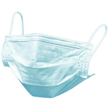 Imagem de Máscara descartável 3 camadas azul para uso não hospitalar caixa com 5