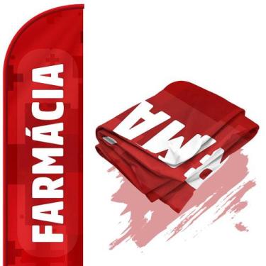 Imagem de Bandeira Para Wind Banner Dupla Face (só tecido) Farmácia - Fadrix