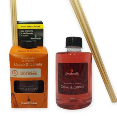 Imagem de 1 Aromatizador Ambiente de Cravo e Canela 280ml Difusor Vareta Senalân