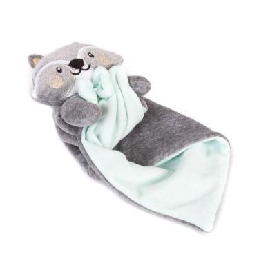 Imagem de Naninha Paninho Bebê Dormir em Plush Guaxinin - Dolce Affetto, verde