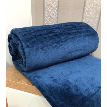 Imagem de Manta de Microfibra Antialérigca - MFF ENXOVAIS & J.F, Azul Marinho, Q