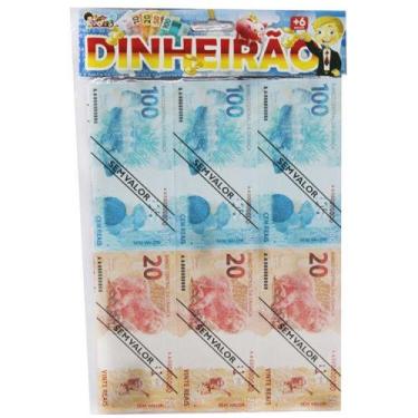 Imagem de Dinheirão Dinheiro de Brinquedo Com 35 Notas - Mini Toys