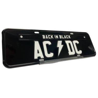 Imagem de Placa Decorativa AC DC Automotiva Alto Relevo Decoração - Decora Placa