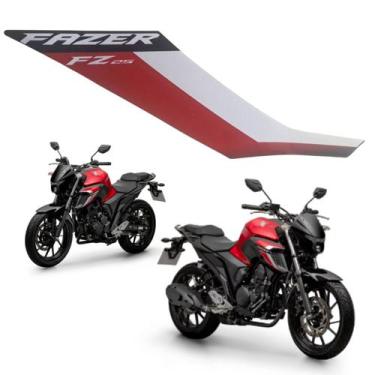 Imagem de Adesivo Gráfico Fazer Fz25 Vermelho Aba Tanque Direito 2024 - Yamaha