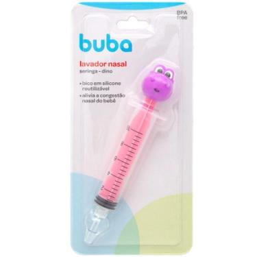 Imagem de Lavador Nasal Infantil Dino 10ml Bico Reutilizável Free BPA Buba Baby,