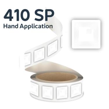 Imagem de Etiquetas antifurto Checkpoint, 410 etiquetas DBC simples desativáveis 8,2 MHz RF, 4 cm x 4 cm, para prevenção de perdas, 2000 etiquetas, não adesivas, brancas