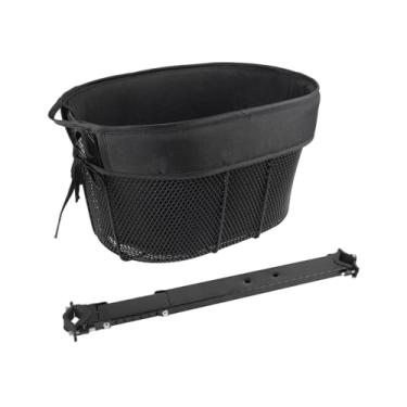 Imagem de rockible Bicicleta Pet Basket Pet Bicycle Carrier Portátil Respirável Dog Bike Basket Pet Travel Bag para Compras Adultos Passeios Diários, para Bicicleta Dobrável