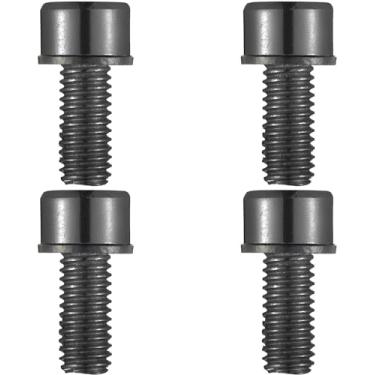 Imagem de Parafusos de pinça de freio a disco de bicicleta Allen Steel com conjunto de parafusos de arruela M6 x 18 mm para bicicleta de montanha, estrada, BMX, dobrável (preto)