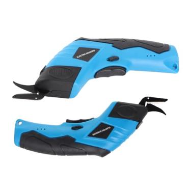 Imagem de Generic Tesoura Elétrica Moderno Cortador de Papelão com Cabo USB, Corta Tecido, Papelão, Carpete, Couro - Azul