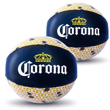 Imagem de Corona Pacote com 2 bolas de praia de 50,8 cm - Bola de praia grande inflável para piscina, praia ou lago - perfeita para festas de adultos como um brinquedo ou decoração