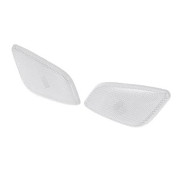 Imagem de X AUTOHAUX Par de luzes de marcação lateral para-choque dianteiro do carro tampa de lâmpadas lente transparente luzes de seta luzes de estacionamento lâmpadas acessórios de alojamento apto para Jeep Wrangler 1997-2006 branco 55155628AB 55155629AC