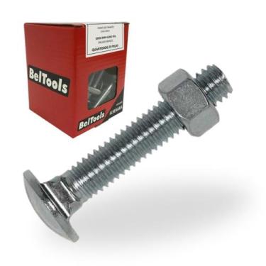 Imagem de 25 Parafuso Aço Carbono 10x50mm FRANCES C/ Porca Belenus - LEROY
