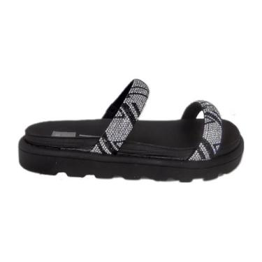 Imagem de Papete Vizzano Strass Confortável Macia, Preto, Strass, 36