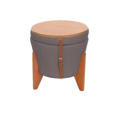 Imagem de Puff com Mesa de Centro 3 em 1 - Moderno e Funcional - Confortse, Cinz