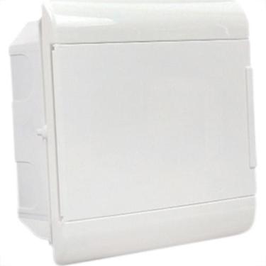 Imagem de Centrinho Steck Pvc 08 Disjuntor Din Embutir Branco