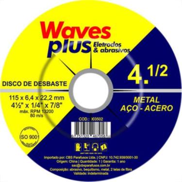 Imagem de Disco Desbaste Waves 4.1/2X7/8