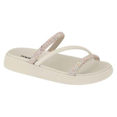 Imagem de Papete Rasteira Feminina Maxxi Glitter Moleca Confortável Original Ten