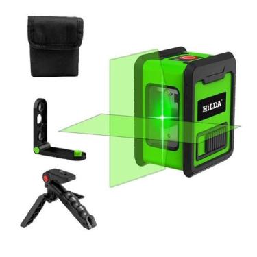 Imagem de Nível Laser 2 Linhas Verde Autonivelante Com Suporte E Tripé - HILDA