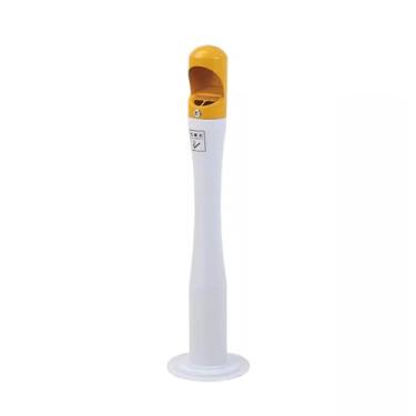 Imagem de Eliminação de pontas de cinzas de cigarros, aço inoxidável exterior cinzeiro coluna de cinzas coluna de fumar lata de lixo coluna de bumbum de cigarro, para casa pátio cigarros eliminação de bumbum de