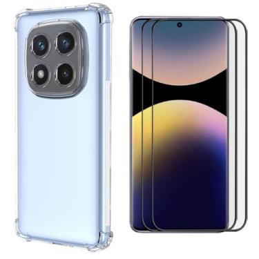Imagem de CORONITAS Capa Anti Impactos para Xiaomi Redmi Note 14 Pro+ (plus) 5G, Kit com 2x Película 5D, Capinha com Proteção Câmera, Bordas Airbag Antiquedas, Design Fino, Case TPU Note 14 Pro Plus