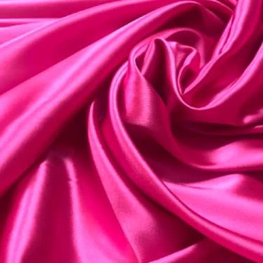 Imagem de Cetim Charmousse Sem Elastano/Lycra Largura 1,50 - Demodê, Rosa Pink, 