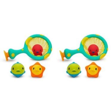 Imagem de Conjunto de 4 peças de basquete Bath Toy Munchkin Catch and Score