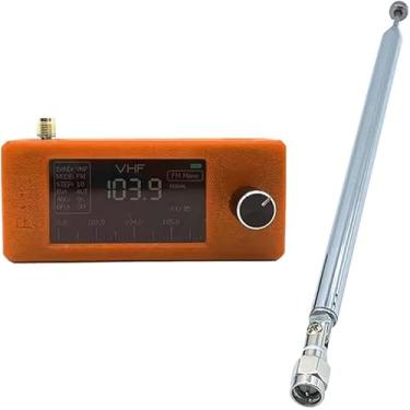 Imagem de Rádio portátil SI4732, mini rádio de bolso bateria de 800 mAh, receptor de transmissão de banda completa LSB USB AM FM 0,5-108 MHz, tela IPS de 4,9 polegadas, para caminhar, acampar, cozinhar e