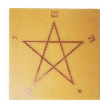 Imagem de Placa Grafico Estrela Pentagrama G 15x15cm Radionica Radiestesia - Dho