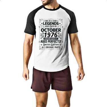 Imagem de Camiseta Raglan Legends Were Born OUT-1976 - Alearts, GG
