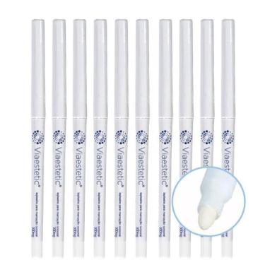 Imagem de Kit 10 Lapiseira Retrátil Marcação Corporal Lápis Branco Via Estetic